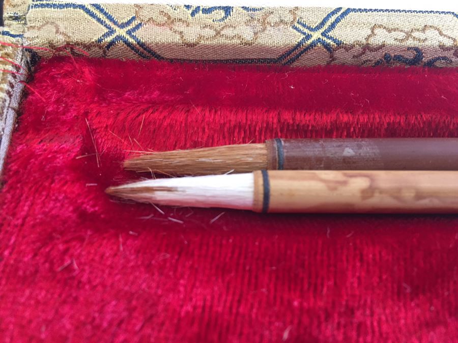 Vintage Chinese Calligraphy Set  [Photo 9]