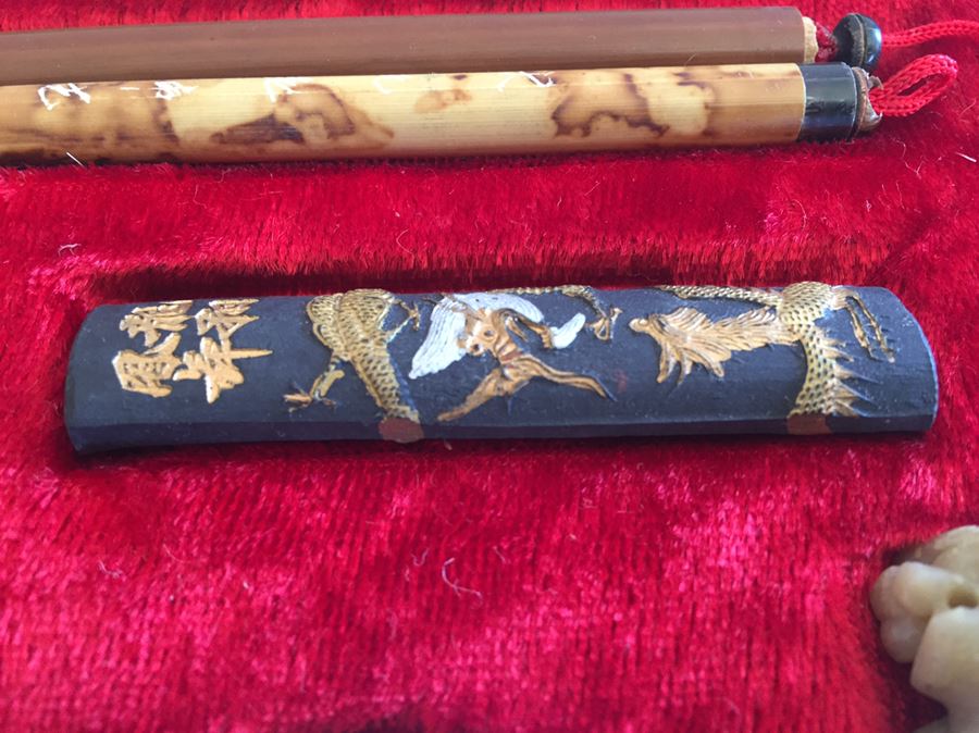 Vintage Chinese Calligraphy Set  [Photo 8]