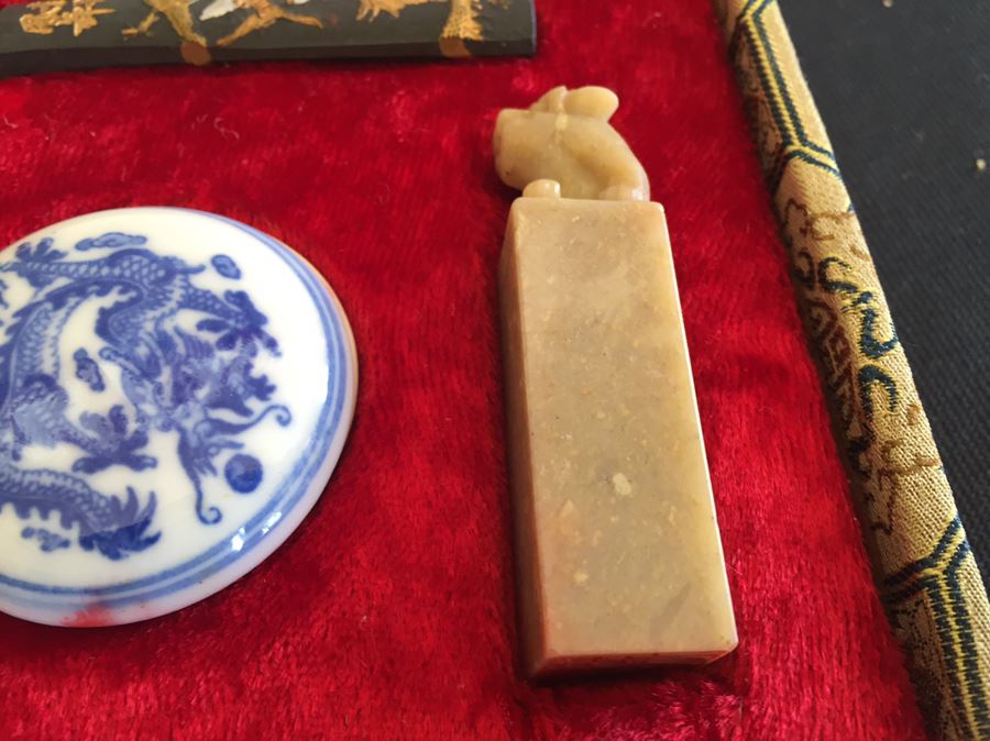 Vintage Chinese Calligraphy Set  [Photo 7]