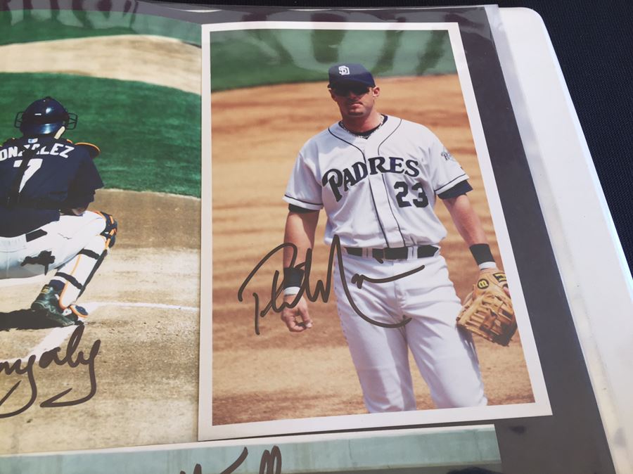 Collection Of Signed Padres MLB Baseball Autographs Album [Photo 8]