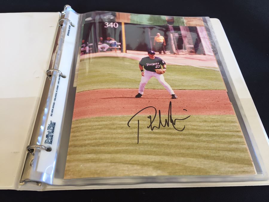 Collection Of Signed Padres MLB Baseball Autographs Album [Photo 1]