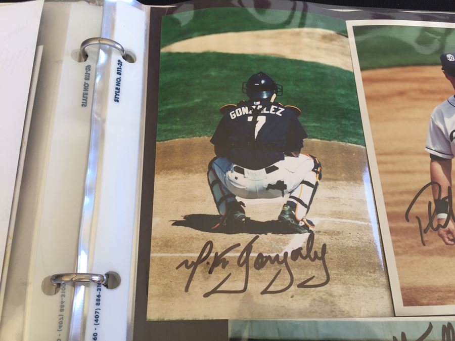 Collection Of Signed Padres MLB Baseball Autographs Album [Photo 6]