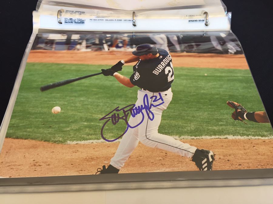 Collection Of Signed Padres MLB Baseball Autographs Album