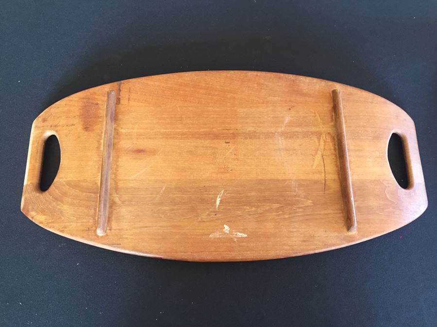 Mid-Century Dansk Teak Tray And Vintage Couroc Owl Tray [Photo 8]