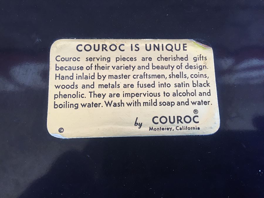 Mid-Century Dansk Teak Tray And Vintage Couroc Owl Tray [Photo 5]