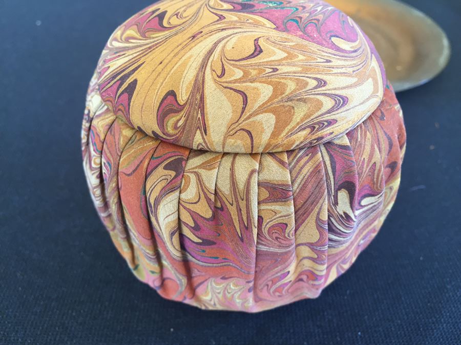 Home Decor Lot Includes Horn, Silk Trinket Box, India Purse, Smokey The Bear Ephemera And Various Items Photographed [Photo 9]