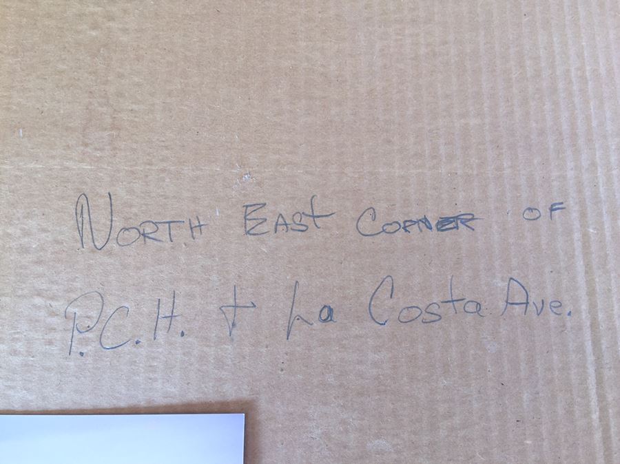 Local Historical Original Watercolor Painting Signed Lower Right By Vern Allen Of P.C.H. & La Costa Ave AKA Hippie Houses [Photo 14]