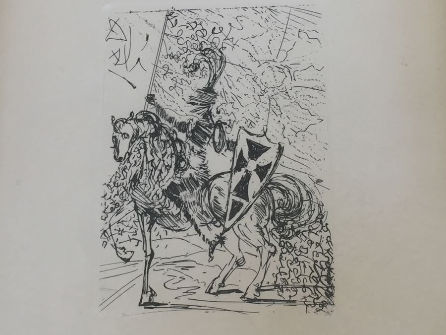 Salvador Dali Original Etching Titled 'El Cid' With Certificate Of Authenticity [Photo 8]