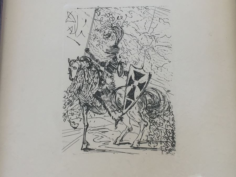 Salvador Dali Original Etching Titled 'El Cid' With Certificate Of Authenticity [Photo 5]