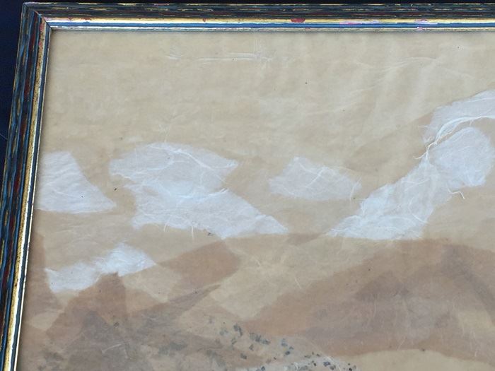 Framed Original Landscape Mixed Media Plein Air Impressionist Mountain Landscape Signed By Ruby Hufford [Photo 5]