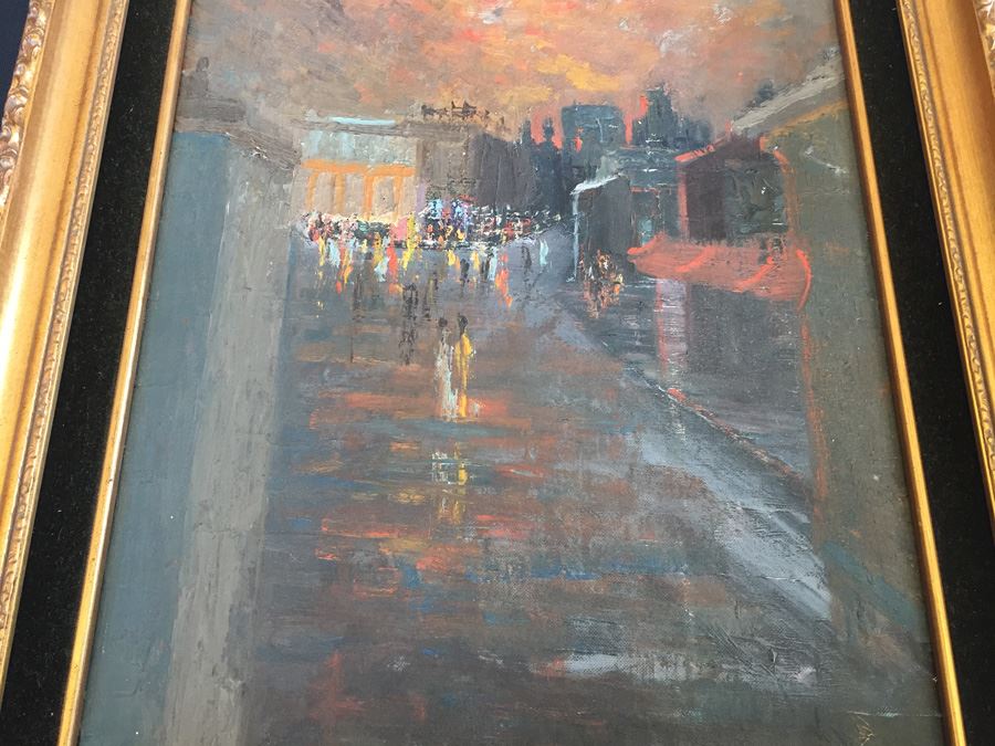 Original 1962 Oil Painting Of San Francisco City Scene Titled 'Street Of Dreams' By Jim Williams [Photo 4]