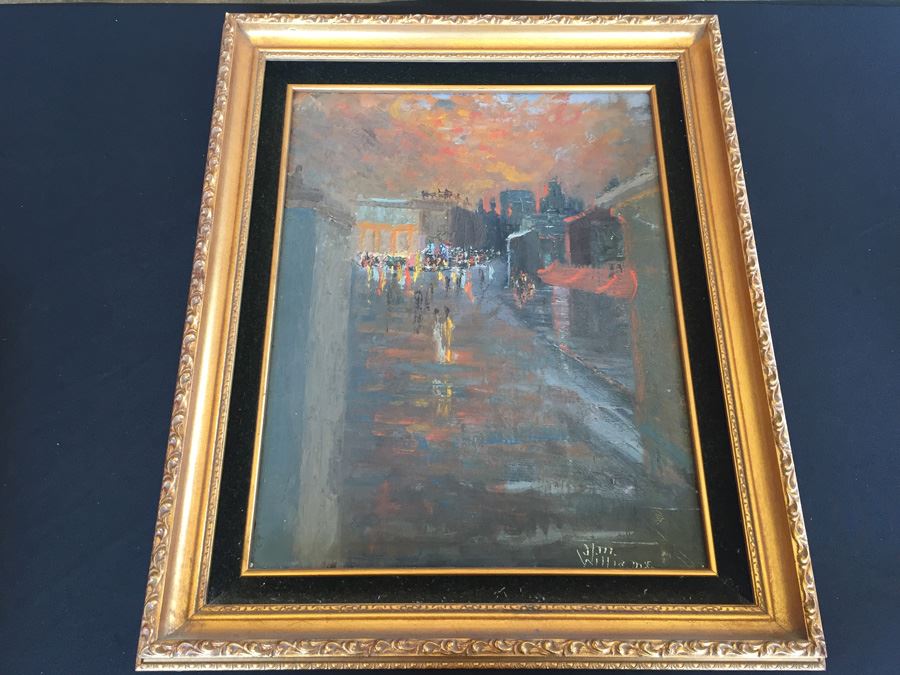Original 1962 Oil Painting Of San Francisco City Scene Titled 'Street Of Dreams' By Jim Williams [Photo 1]