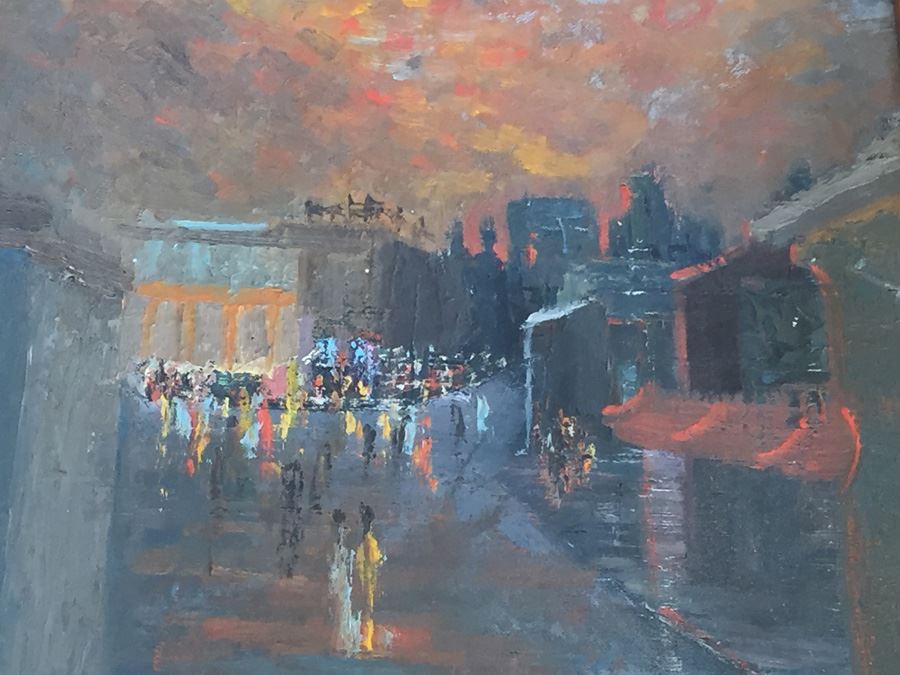 Original 1962 Oil Painting Of San Francisco City Scene Titled 'Street Of Dreams' By Jim Williams [Photo 8]