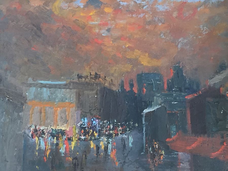 Original 1962 Oil Painting Of San Francisco City Scene Titled 'Street Of Dreams' By Jim Williams [Photo 7]