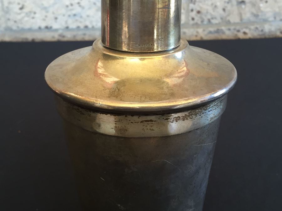 Large Vintage 1926 Sterling Silver Cocktail Shaker Weighs 590g Melt Value $356 [Photo 7]