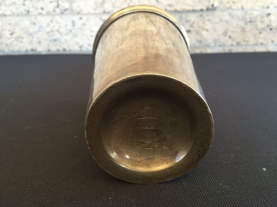 Large Vintage 1926 Sterling Silver Cocktail Shaker Weighs 590g Melt Value $356 [Photo 8]