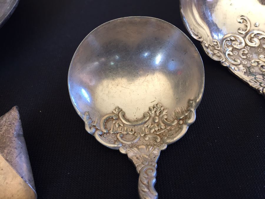 Silverplate Lot With Several Pieces Of Sterling Silver [Photo 8]
