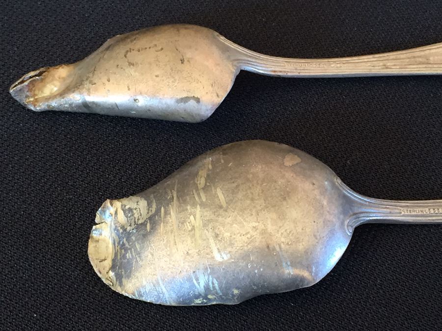 Silverplate Lot With Several Pieces Of Sterling Silver [Photo 9]