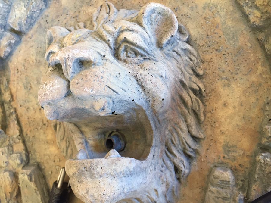 Cement Lion Head Fountain [Photo 4]