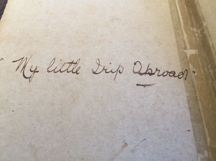 Journal About Trips Abroad Starting In 1905 [Photo 4]