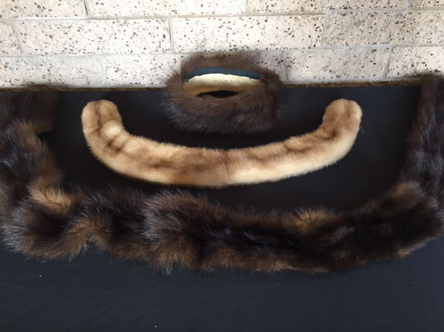 Fur Stoles And Headband Lot [Photo 6]