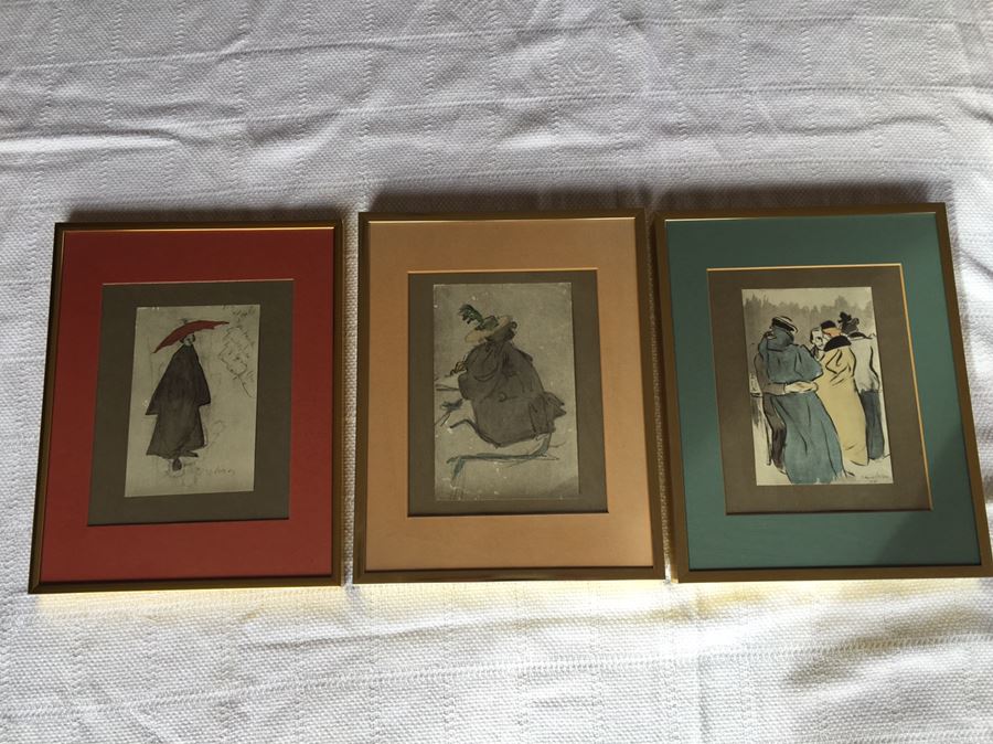 (3) Framed Offset Lithographs By Jacque Villon [Photo 1]