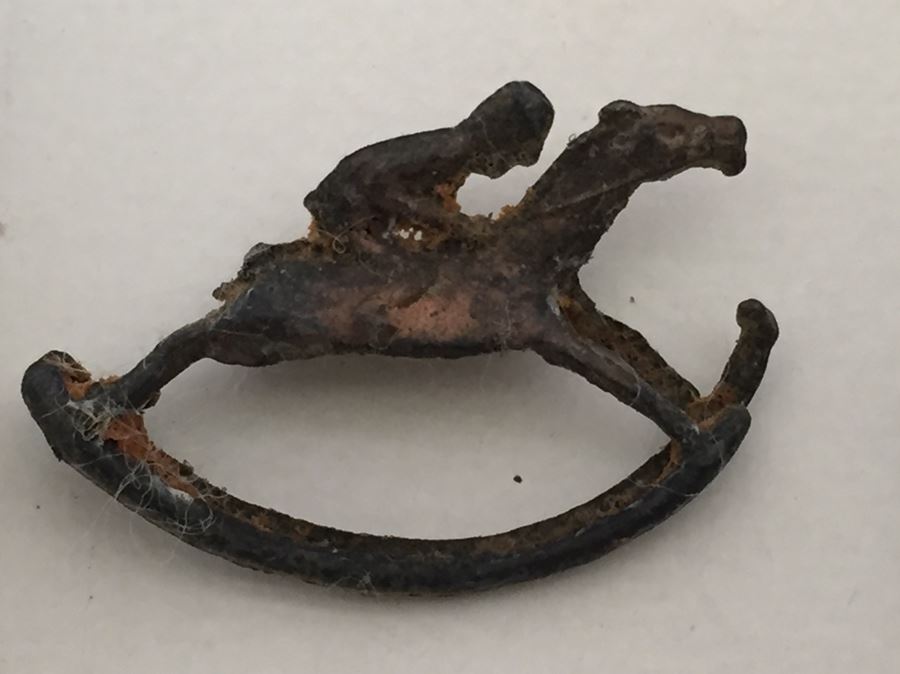 Miniature Metal Figurines Made In Japan Motorcycle With Sidecar, Steamship, Rocking Horse, Fish [Photo 8]