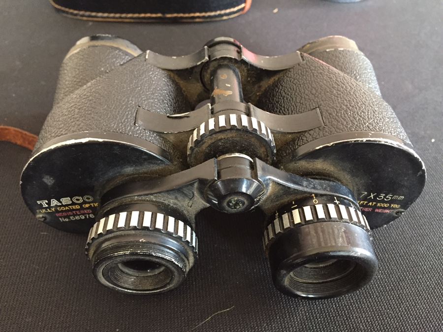 Vintage TASCO Bionoculars Registered No. 58976 7 X 35MM Japan Great Optics With Case [Photo 9]
