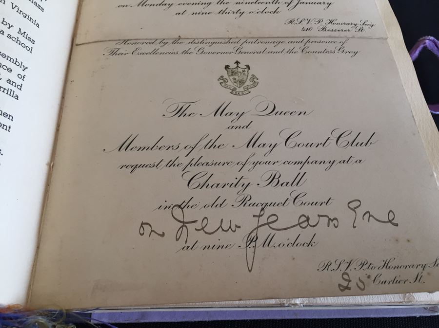 Unique Scrapbook Showing Many First Prize Awards From The Central Canada Exhibition In 1911 And Several Invitations From The Duke And Duchess Of Connaught Plus Sybil Grey Signature [Photo 14]