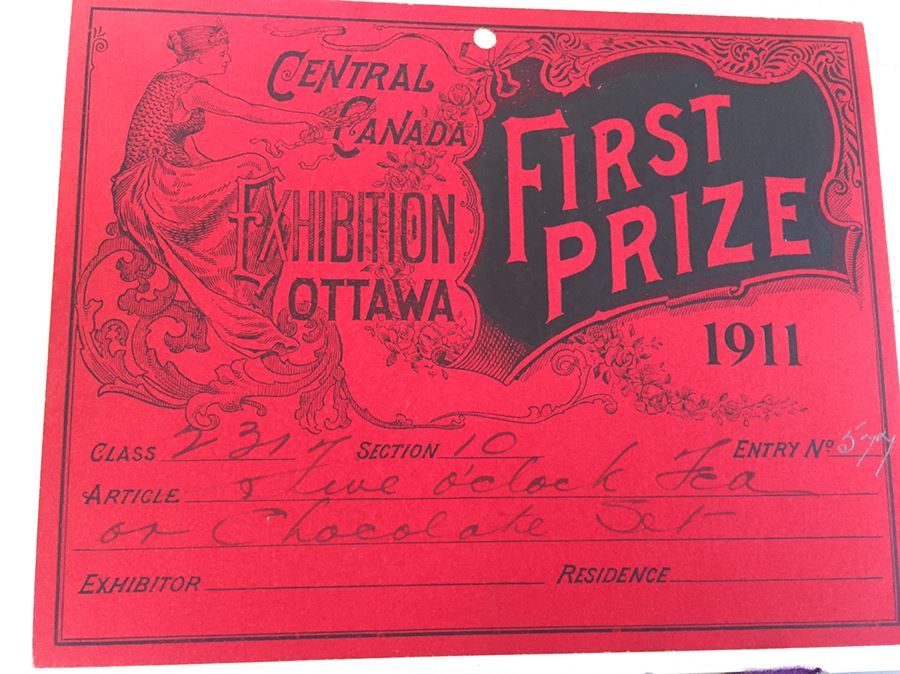 Unique Scrapbook Showing Many First Prize Awards From The Central Canada Exhibition In 1911 And Several Invitations From The Duke And Duchess Of Connaught Plus Sybil Grey Signature [Photo 17]