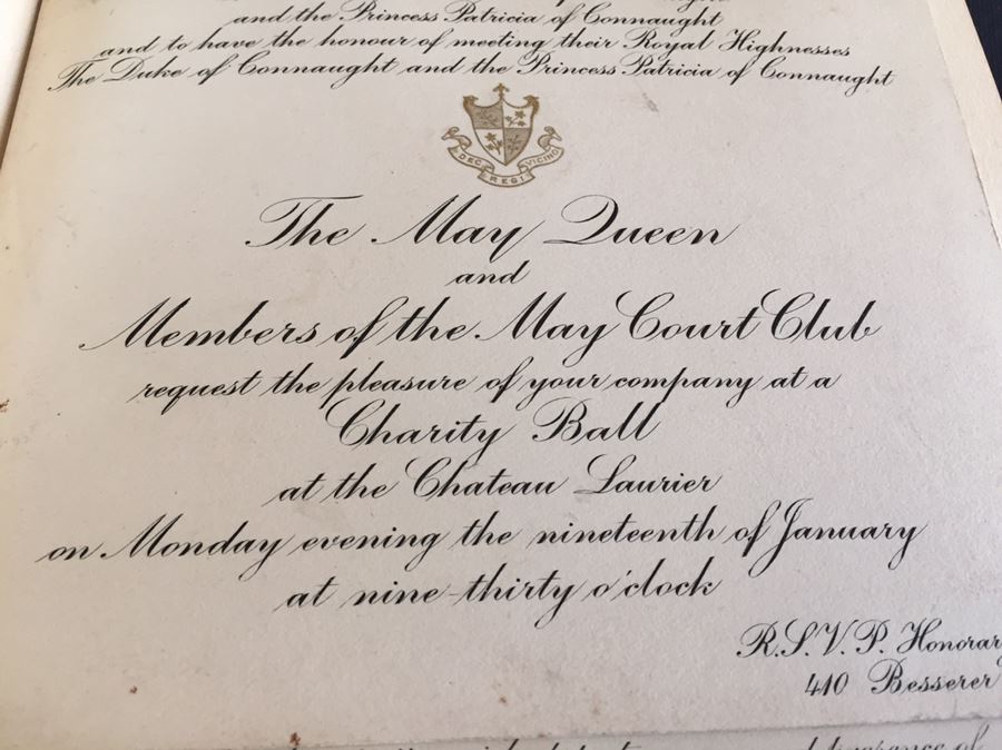 Unique Scrapbook Showing Many First Prize Awards From The Central Canada Exhibition In 1911 And Several Invitations From The Duke And Duchess Of Connaught Plus Sybil Grey Signature [Photo 13]