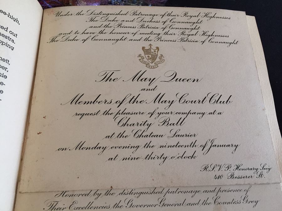 Unique Scrapbook Showing Many First Prize Awards From The Central Canada Exhibition In 1911 And Several Invitations From The Duke And Duchess Of Connaught Plus Sybil Grey Signature [Photo 3]