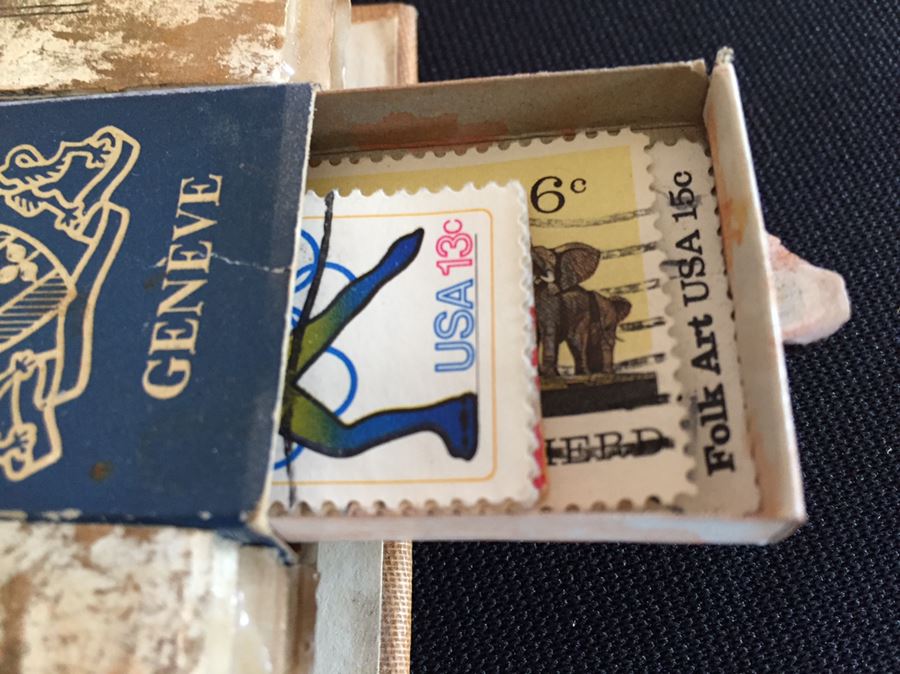 Scrapbook With Various Stamps And Original Watercolor Paintings [Photo 9]