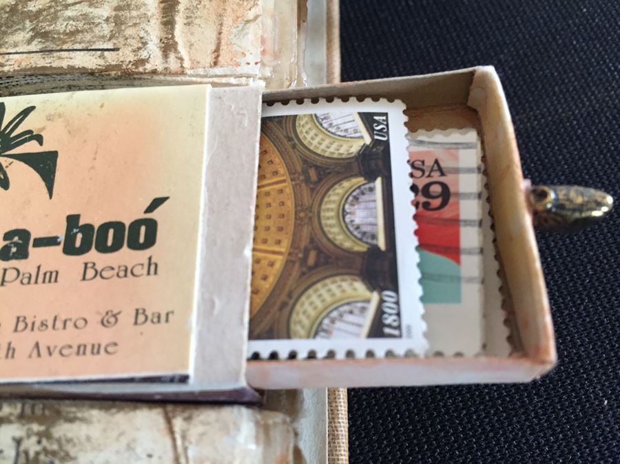 Scrapbook With Various Stamps And Original Watercolor Paintings [Photo 8]