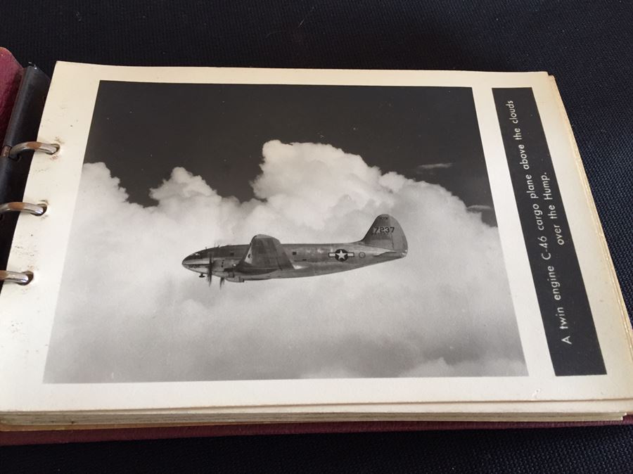 Vintage Photography Album Showing Military Images Of The Hump India China C-46 Cargo Planes [Photo 5]