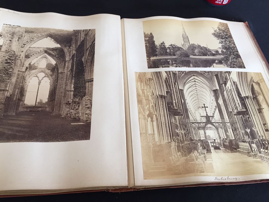 Vintage Scrapbook Showing Various Historical Catholic Churches, Scenic Photos And People [Photo 12]