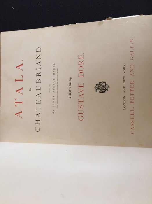Impressive Large Book Atala by Chateaubriand Gustave DORE Plates Native American Indians FOLIO [Photo 7]