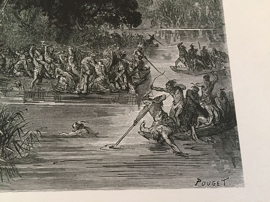 Impressive Large Book Atala by Chateaubriand Gustave DORE Plates Native American Indians FOLIO [Photo 2]