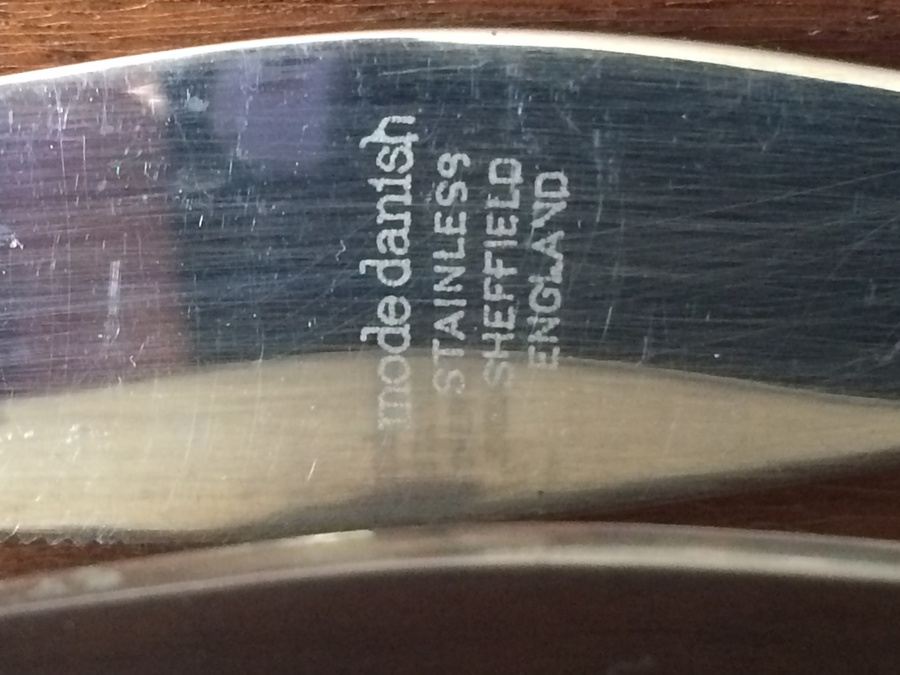 Mode Danish Stainless Sheffield England Knife Set [Photo 3]