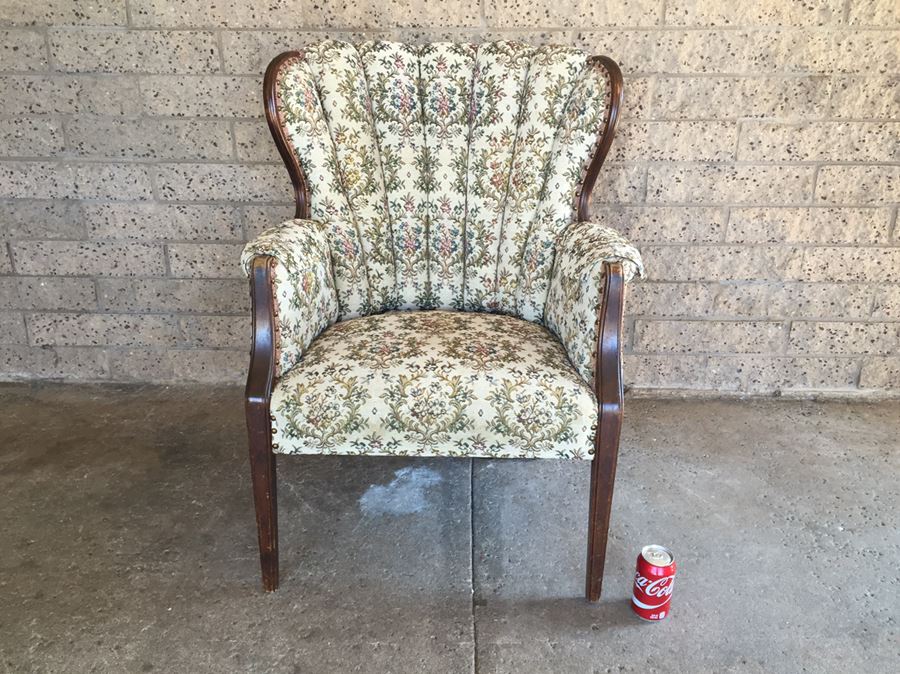 Upholstered Wingback Chair [Photo 2]