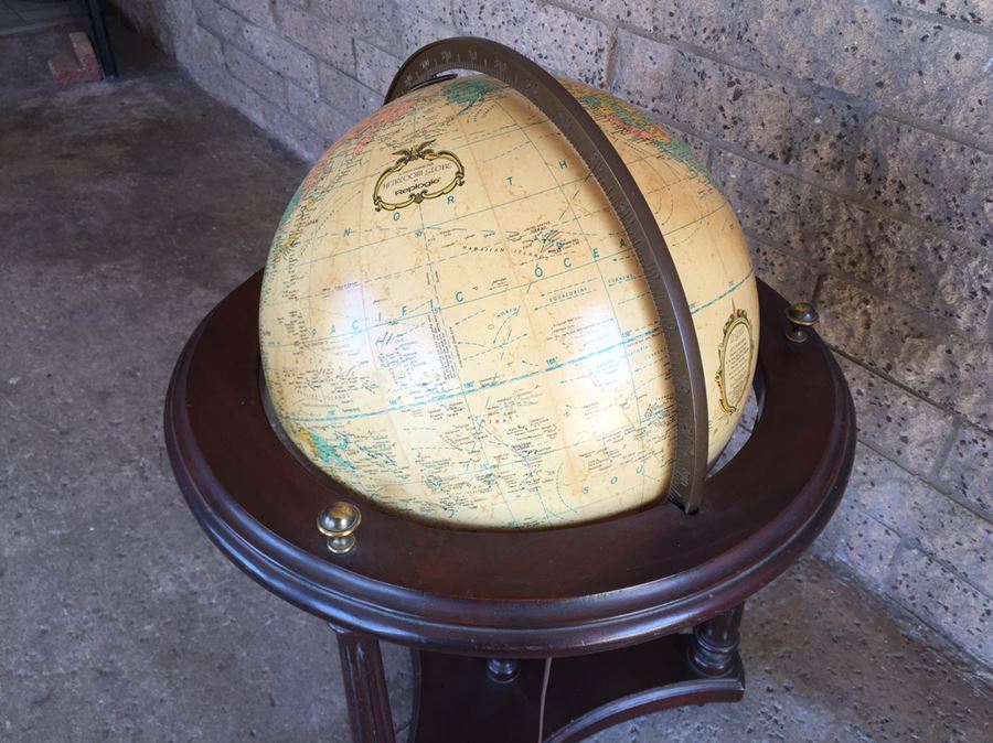 16 Inch Diameter Heirloom Globe By Replogle With Stand And Light [Photo 7]