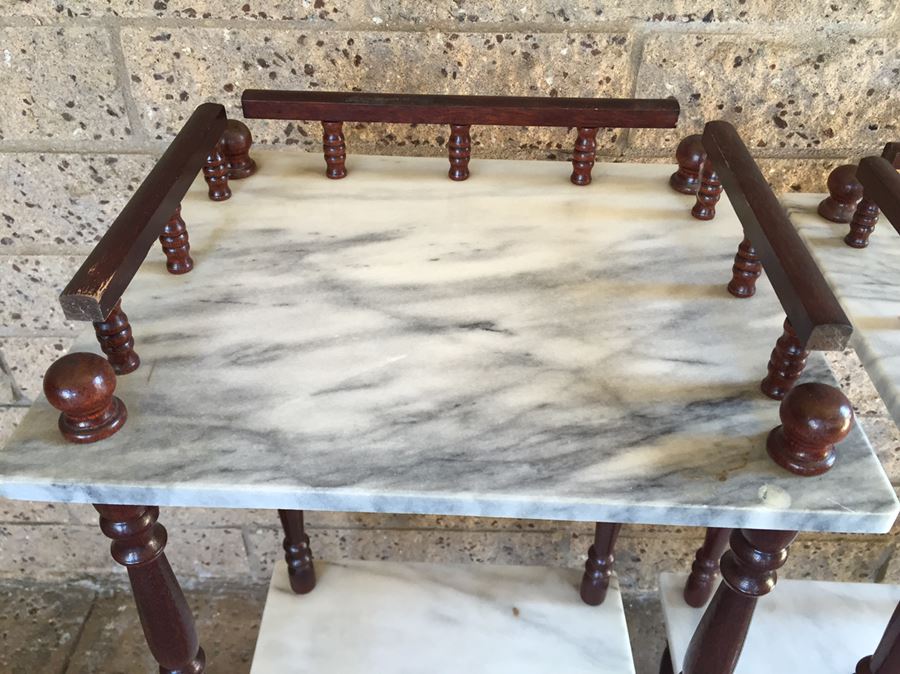 Pair Of Marble Tables [Photo 2]