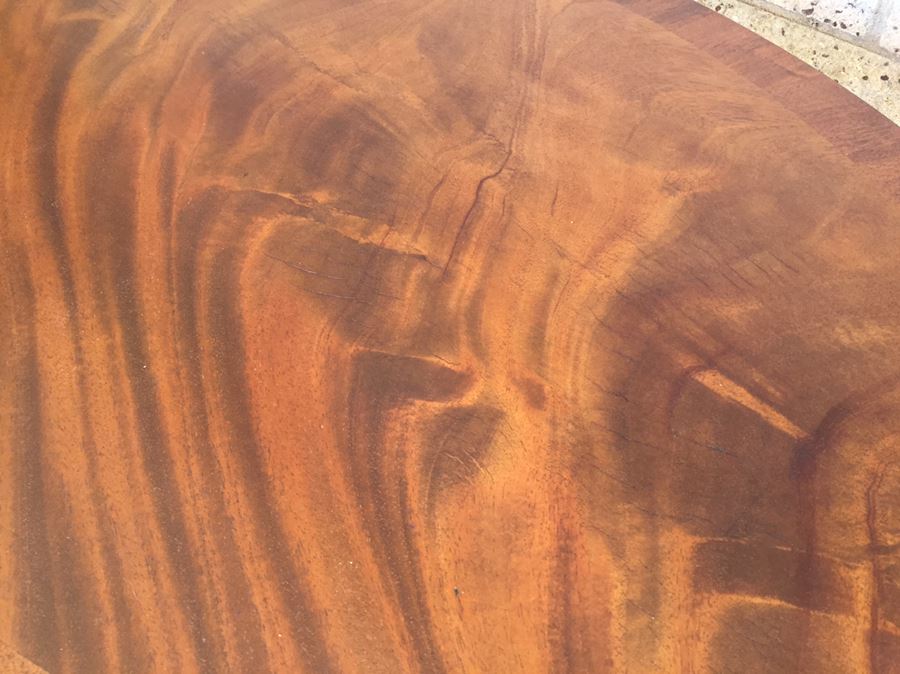 Nice Vintage 4 Leg Oval Table With Brass Claw Feet [Photo 4]