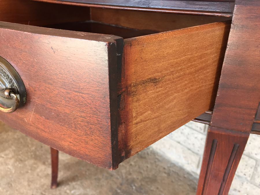 Vintage Demilune Table By White Furniture Co [Photo 7]