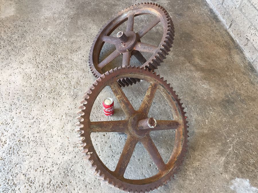 Massive Industrial Wrought Iron Working Gears [Photo 7]
