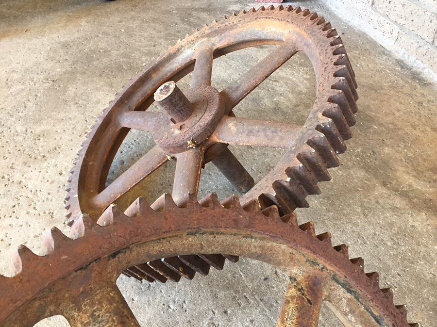 Massive Industrial Wrought Iron Working Gears [Photo 8]