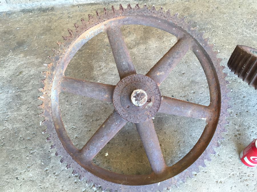 Massive Industrial Wrought Iron Working Gears [Photo 10]