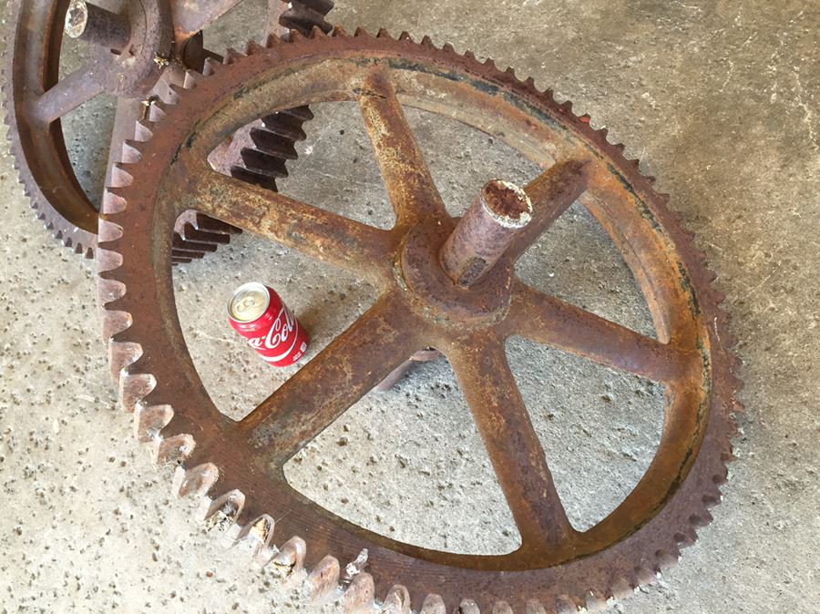 Massive Industrial Wrought Iron Working Gears [Photo 3]