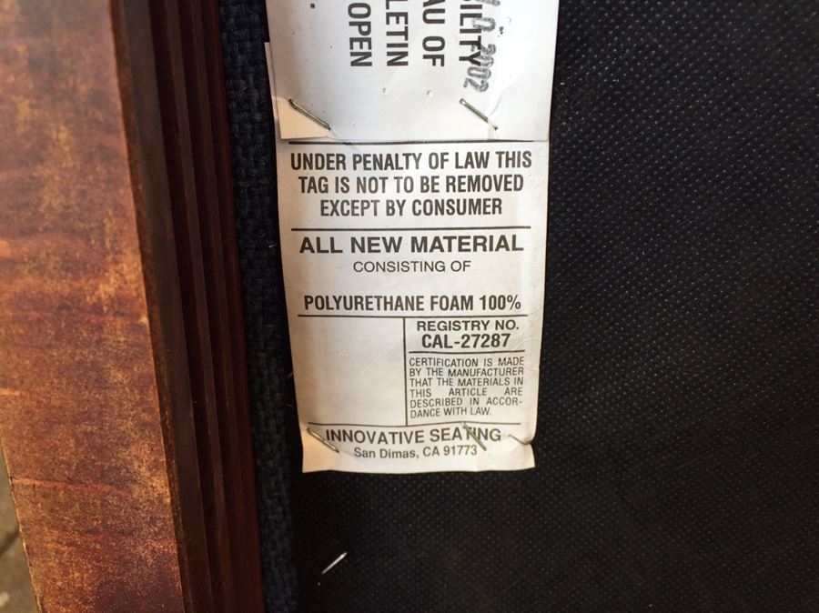 Set Of 4 Nice Upholstered Wood Office Chairs [Photo 8]