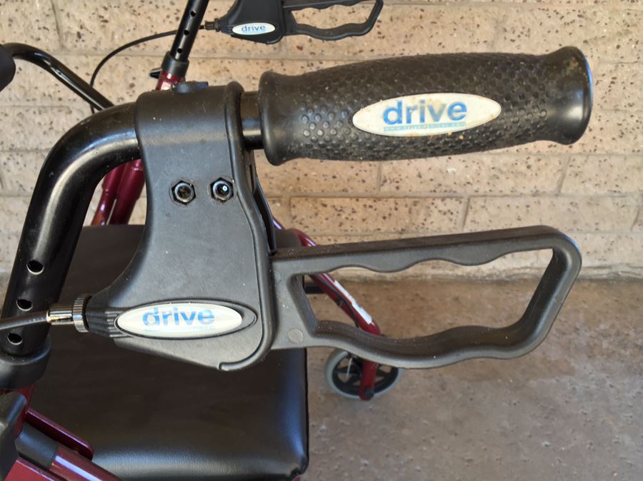 Like New Drive Medical 4 Wheel Rollator With Storage [Photo 6]